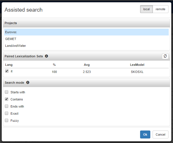 assisted search config