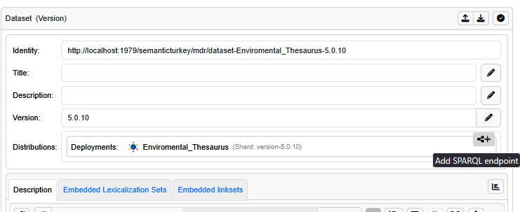 Dataset SPARQL Endpoint