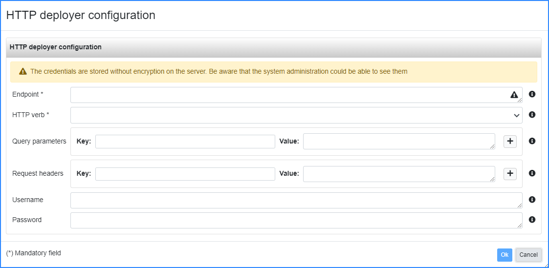 HTTP Deployer configutation