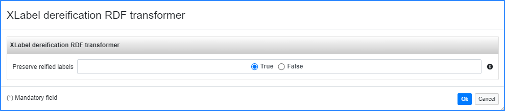 XLabel Dereification RDF transformer